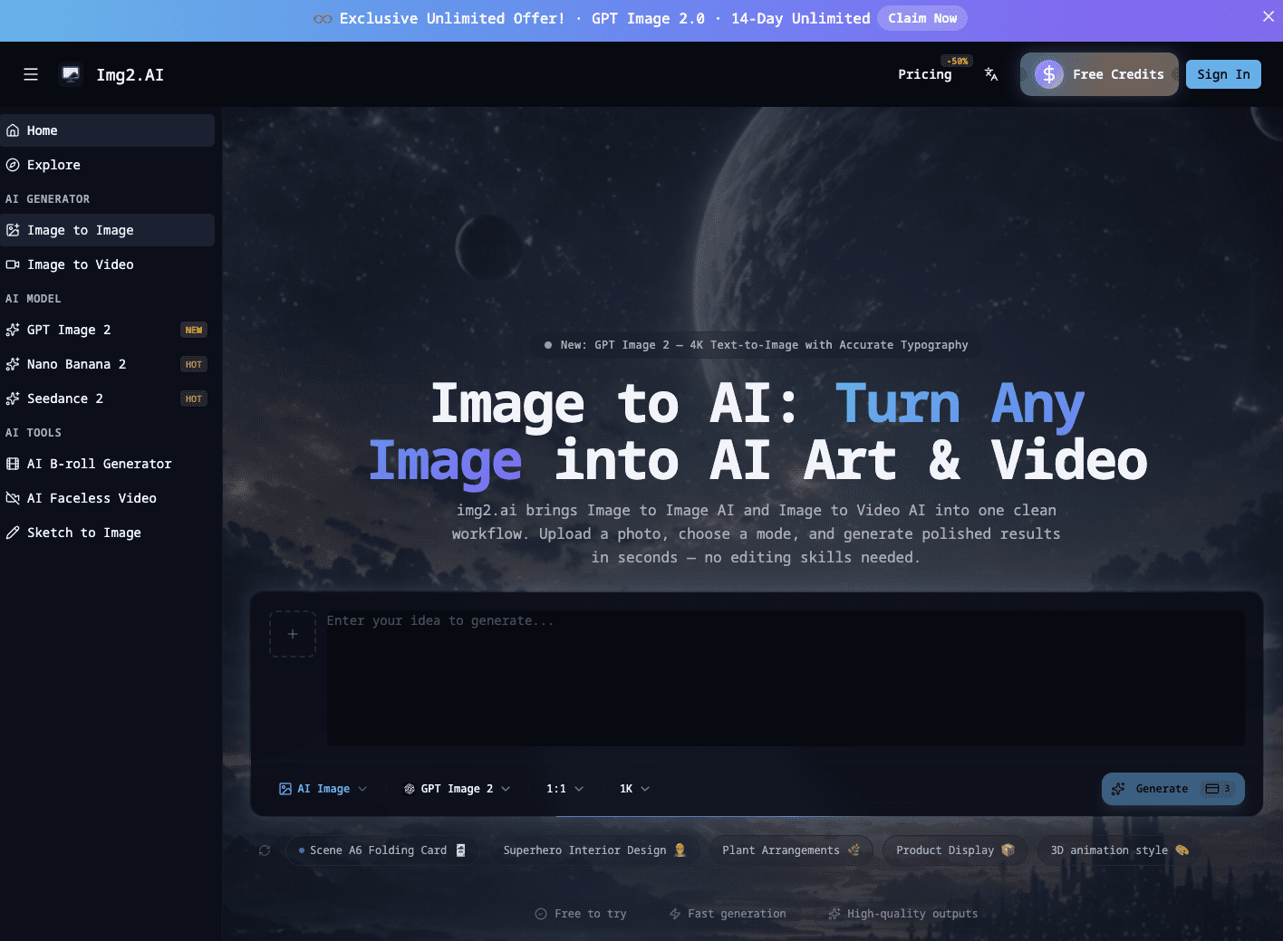 Image to Image &amp; Video AI logo